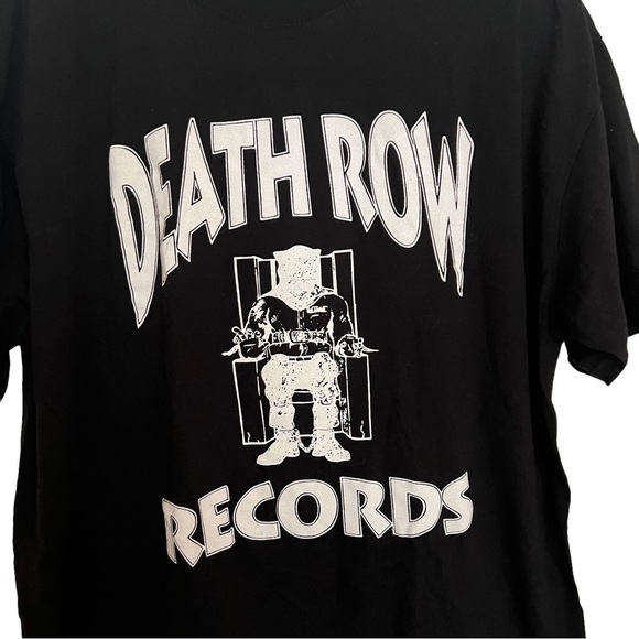 HNH Apparel Black Death Row Records T Shirt Tee XL - Picture 5 of 6